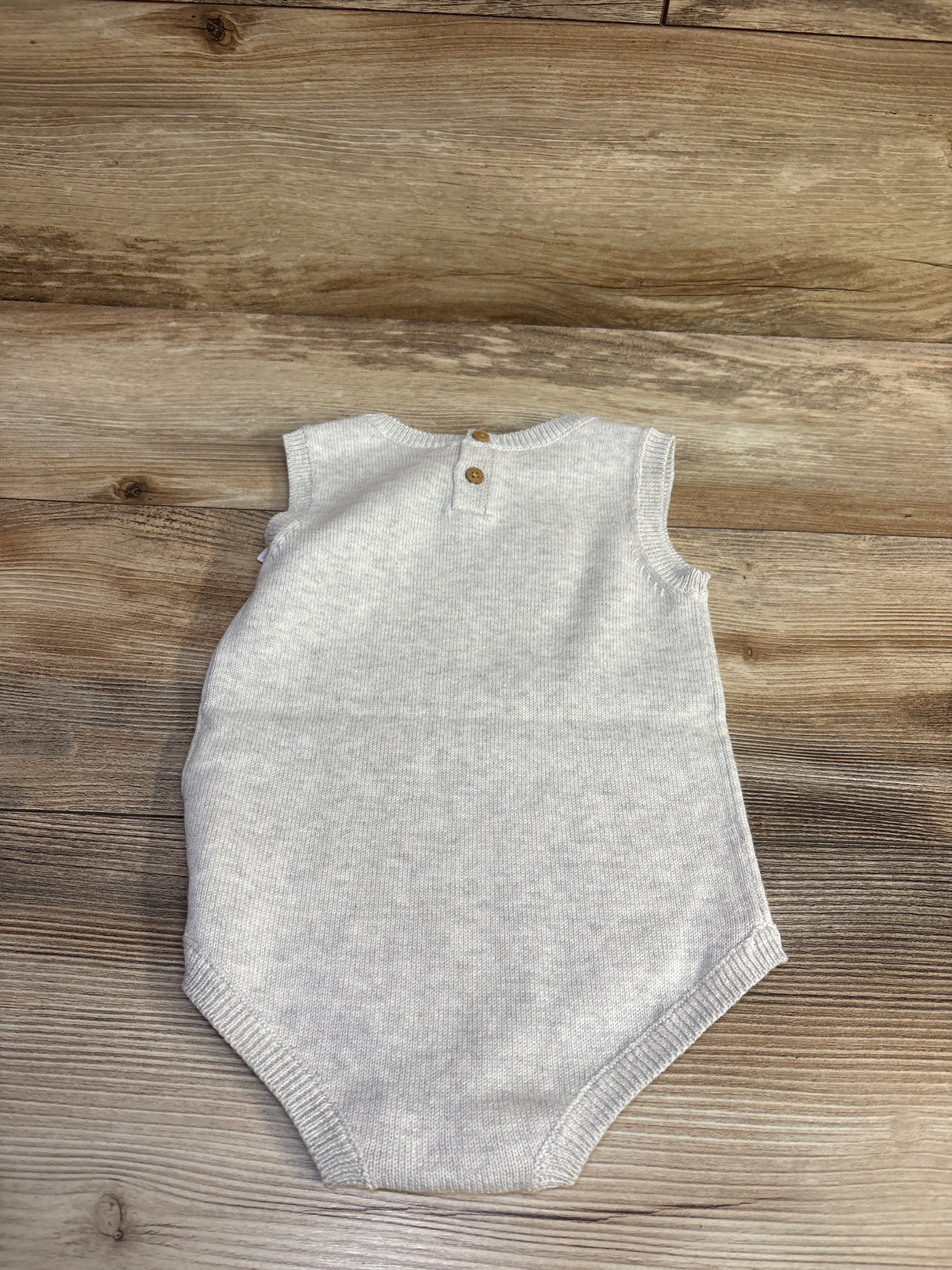 NEW Child of Mine Knit American Flag Bubble Romper Grey sz 6-9m