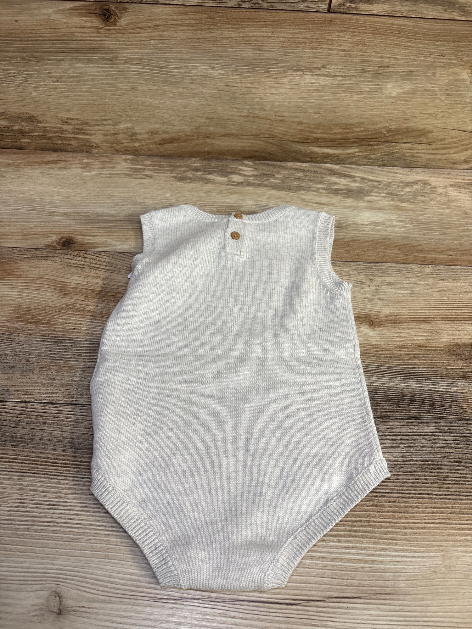 NEW Child of Mine Knit American Flag Bubble Romper Grey sz 6-9m