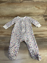 Carter's Floral Sleeper White sz 6m