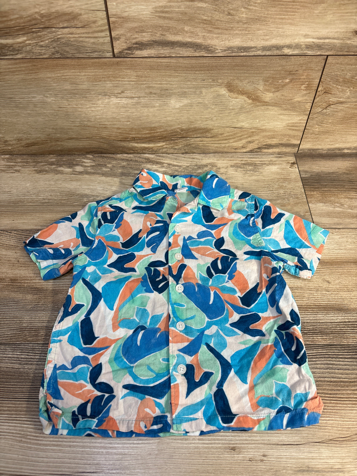 Old Navy Button Up Shirt Blue sz 3T
