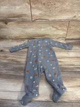 Carter's Sports Waffle Knit Sleeper Grey sz 6m