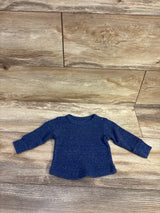 Okie Dokie Waffle Knit Shirt Navy sz 3m