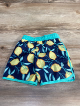 NEW Cat & Jack Lemon Print Swim Trunks Navy sz 4T