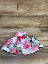 NWOT Mia & Mimi 2pc Shadow Striped Dress & Bloomers Set White sz Newborn