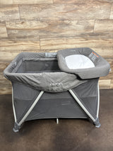 Nuna SENA Aire Playard, Travel Crib, & Changing Table in Granite