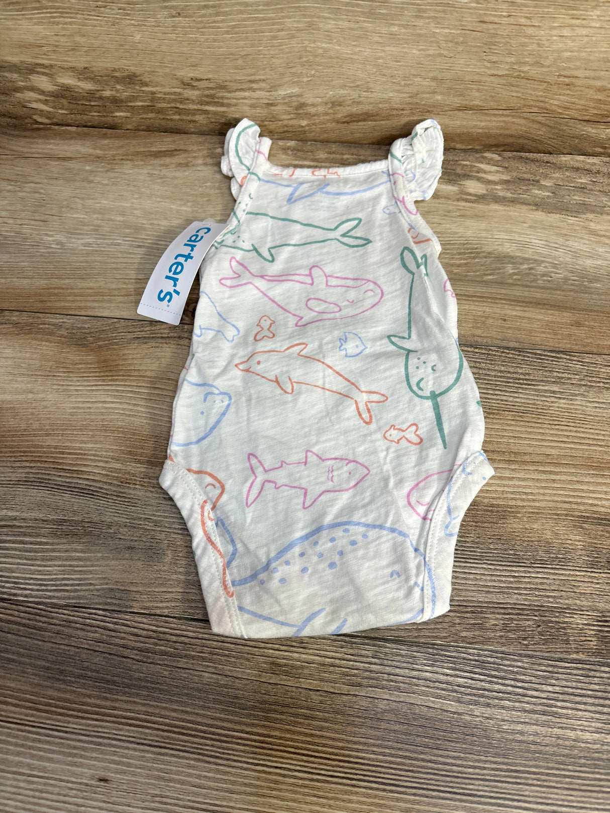 NEW Carter's Sea Animals Bodysuit White sz 3m - Me n Mommy To Be