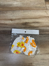 NEW Scratch Resistant Duck Mittens White sz 0-6m