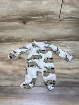 Carter's Triceratops Dino Print Sleeper Beige sz Newborn