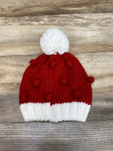 NEW San Diego Hat Company Bobble Knit Holiday Beanie Red Sz 5-7Y