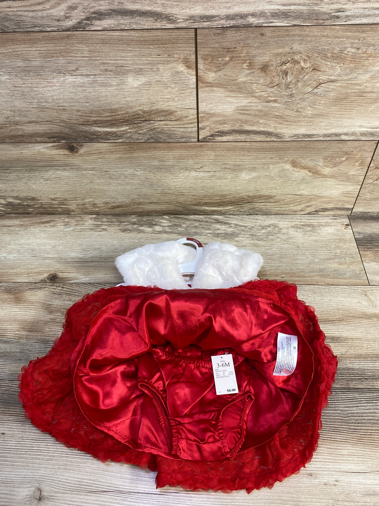 NEW Cat & Jack 3pc Dress Set Red sz 3-6m