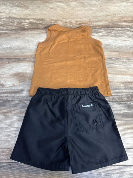 Timberland 2pc Tank Top & Shorts Brown sz 18m - Me n Mommy To Be
