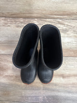 Wonder Nation Chore Rain Boots Black sz 5-6c