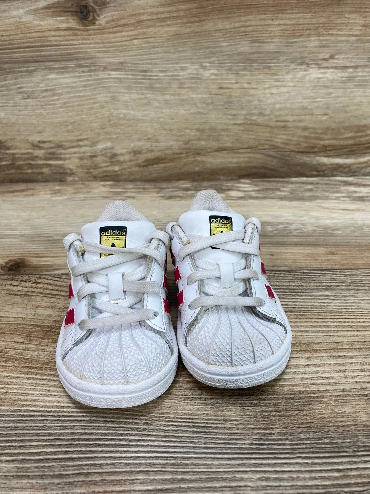 Adidas Superstar Sneakers White/Pink sz 5c