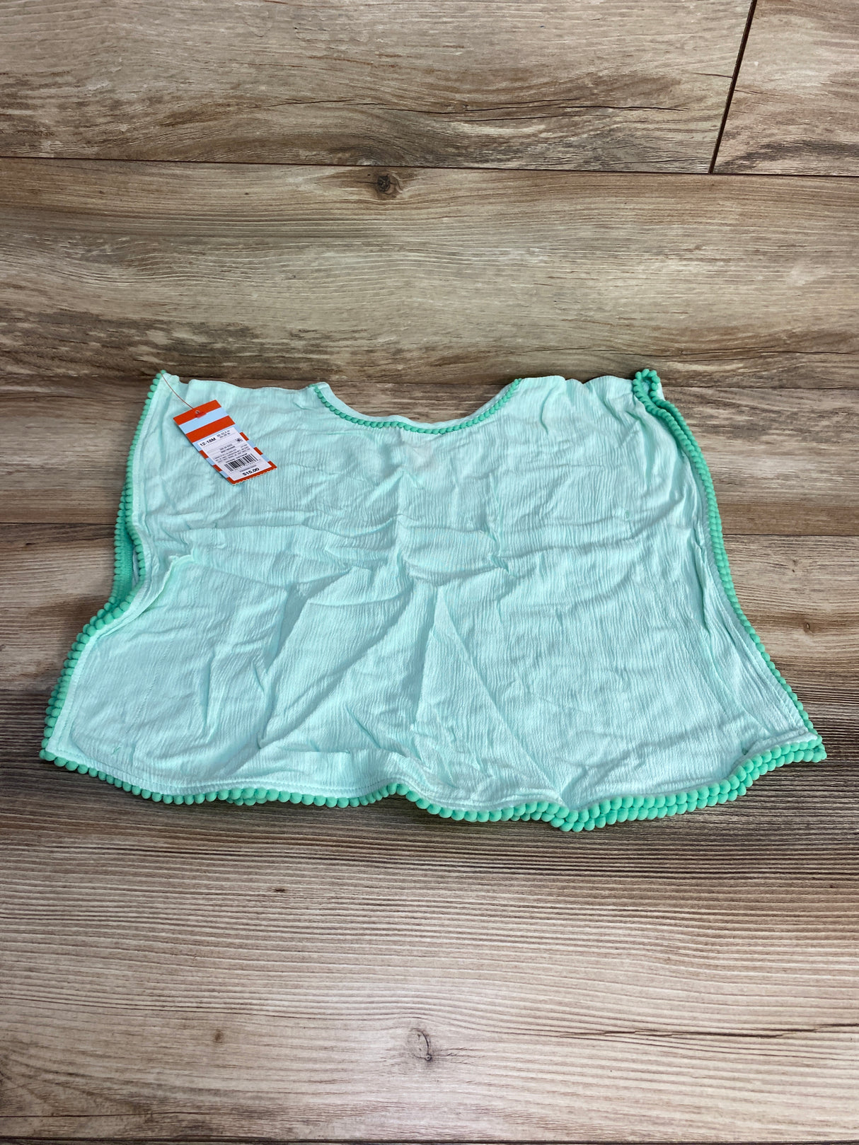 NEW Cat & Jack Swim Cover Up Mint sz 12-18m