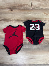 Jordan 2pk Bodysuit Set Red sz 12m