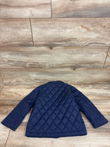 Janie & Jack The Quilted Barn Jacket Navy sz 3-4T