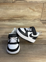 Nike Court Borough Low Recraft TD 'Black White' Sneakers sz 2c