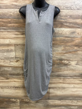 Isabel Maternity Ribbed Sleeveless Dress Grey sz XL