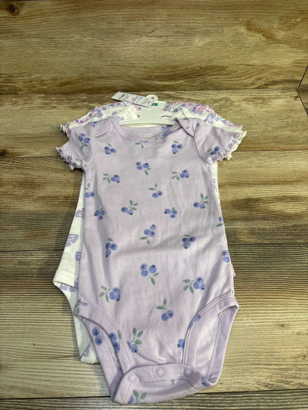NEW Just One You 3pk Bodysuits Purple sz 18m