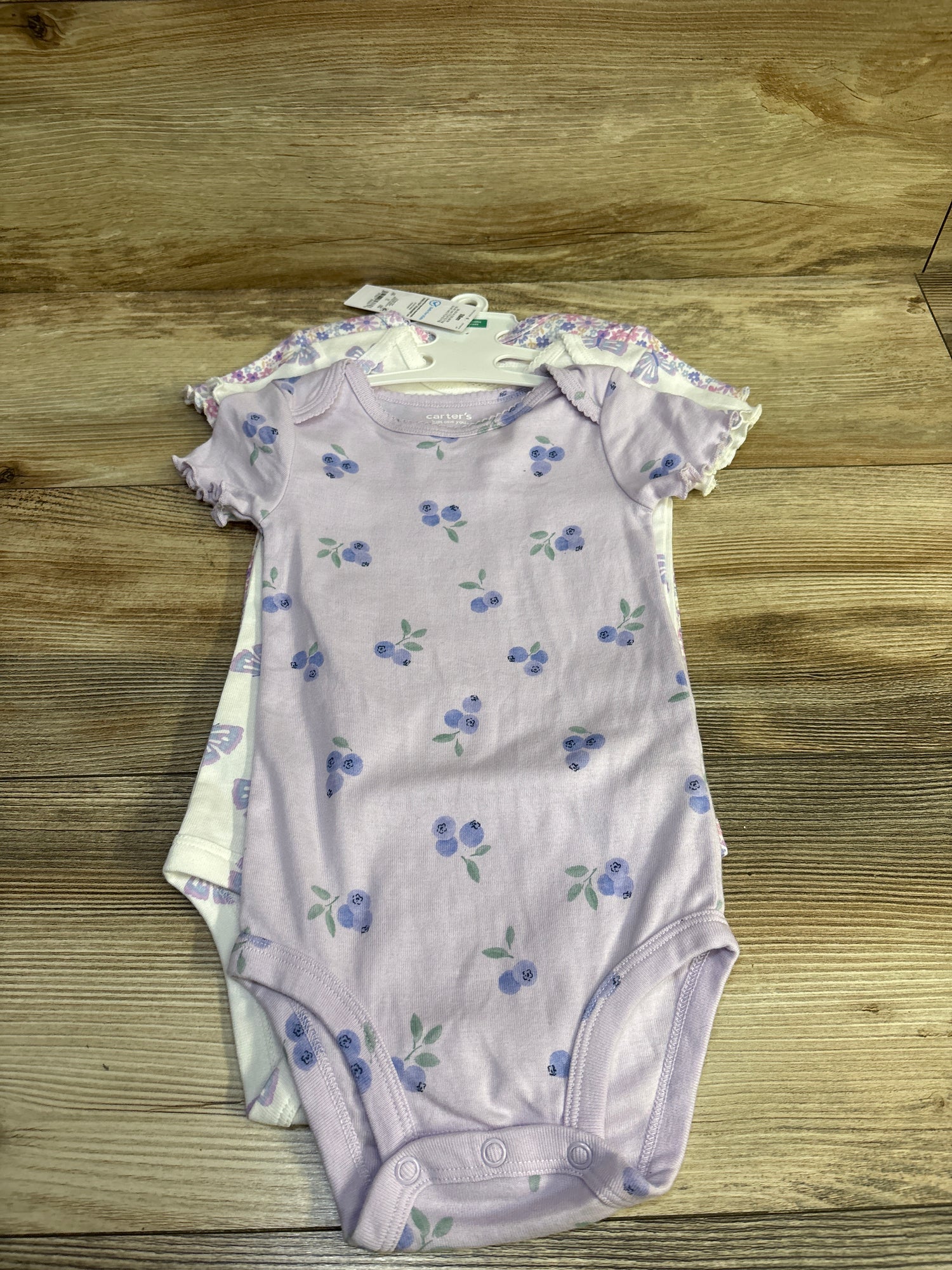 NEW Just One You 3pk Bodysuits Purple sz 18m