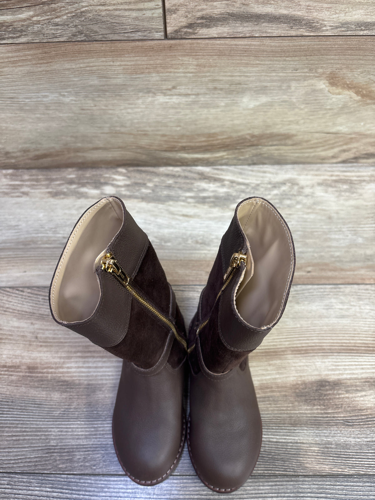 Janie & Jack Riding Boots Brown sz 8c