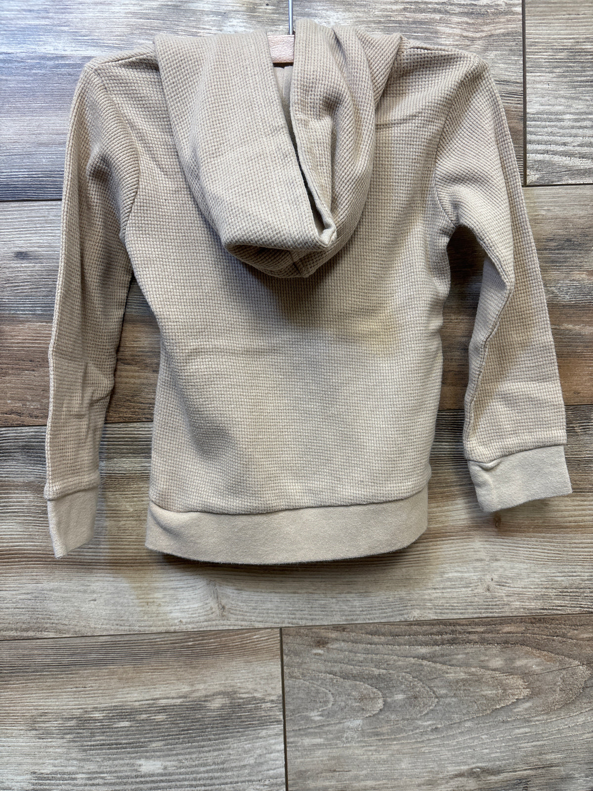 Sezzit Waffle Knit Hooded Long Sleeve Shirt Tan sz 4T