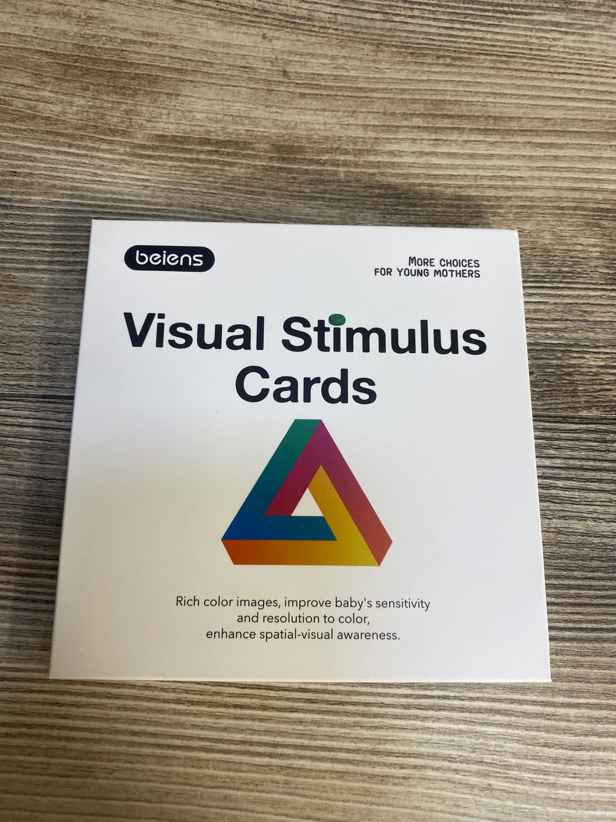 Beiens Visual Stimulus Cards - 20pc Colorful 12-36m