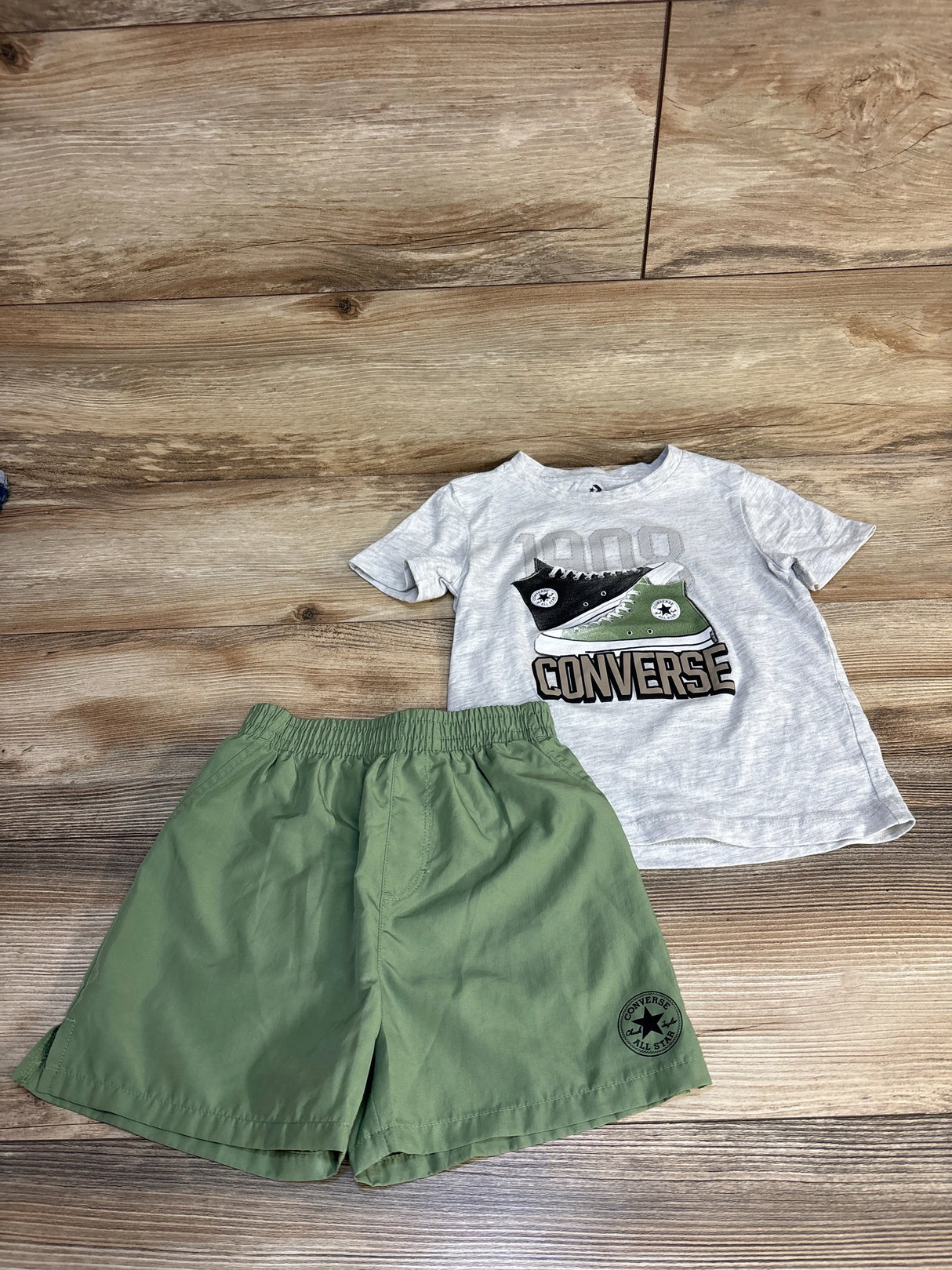 Converse 2pc Shirt & Shorts Set Grey sz 3-4T