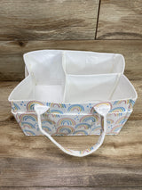 NEW Sammy & Lou Felt Portable Diaper Caddy Painted Rainbow