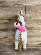 NEW HollyHOME Plush Unicorn Horse White