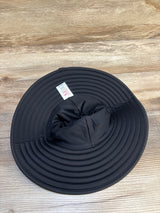Ruffle Butts Swim Hat Black sz 12m-2T