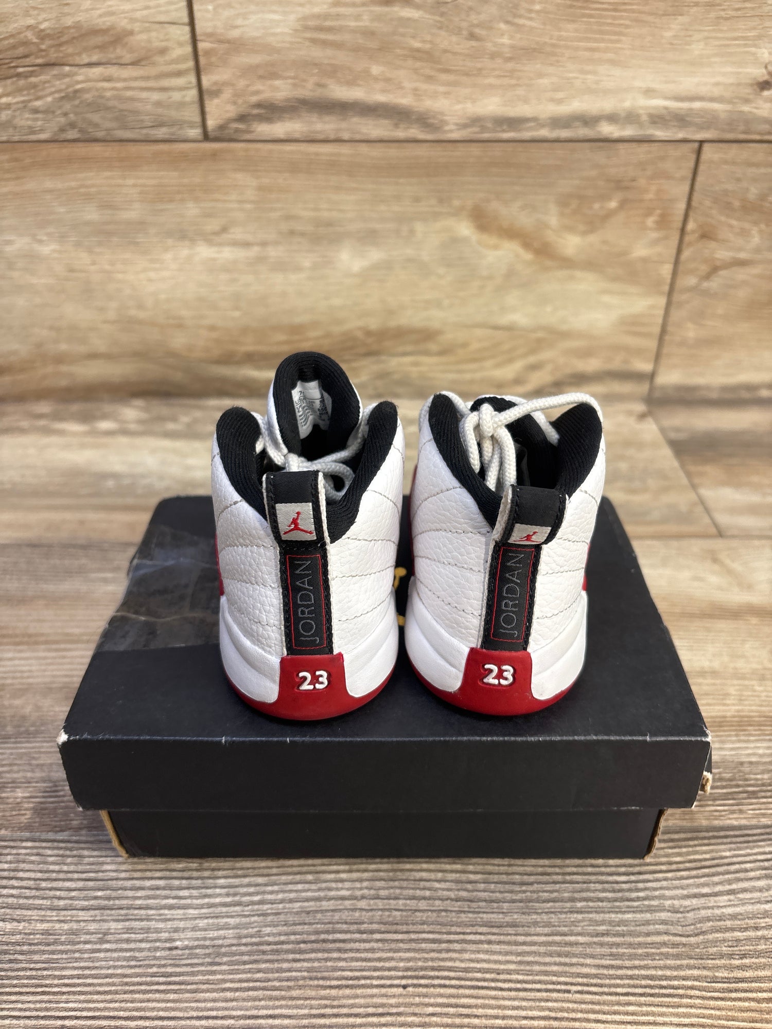 Air Jordan 12 Retro TD 'Cherry' Sneakers sz 7c
