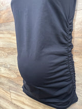 Hofish Ruched Maternity Tank Top Black sz Medium