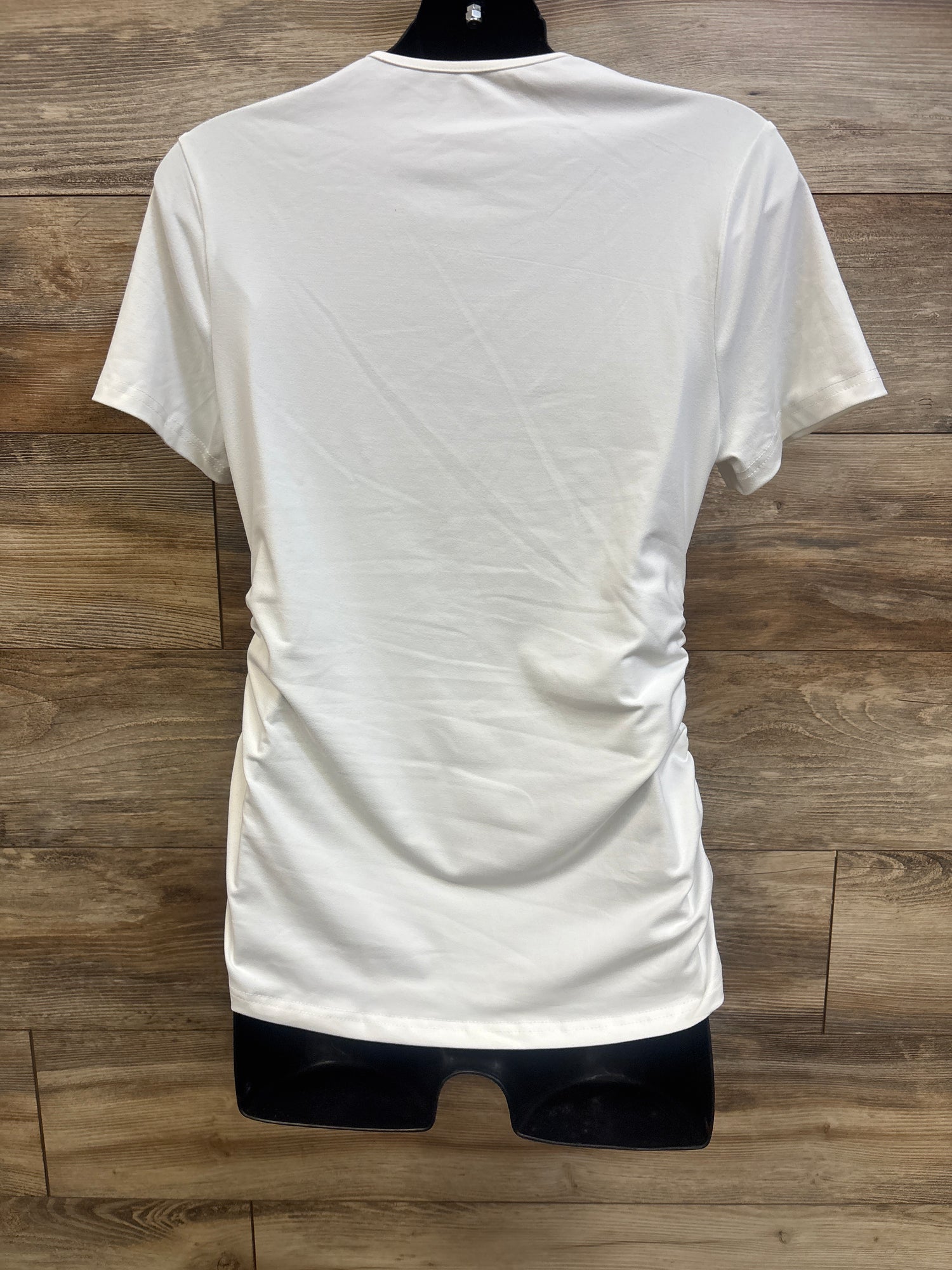 Shein Maternity Ruched Shirt White sz Large
