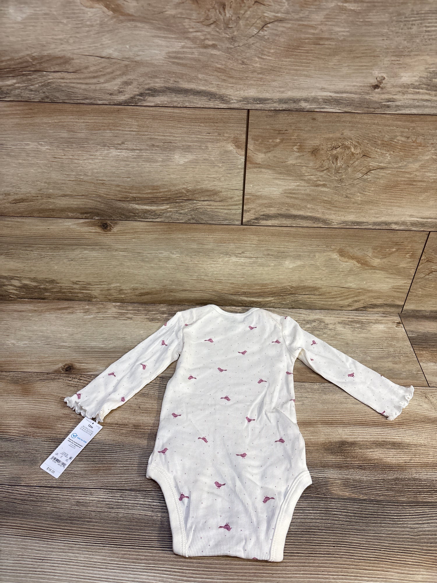 NEW Just One You Ribbed Bodysuit Ivory sz 12m