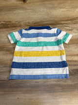 Nautica Striped Polo Shirt Blue sz 12m