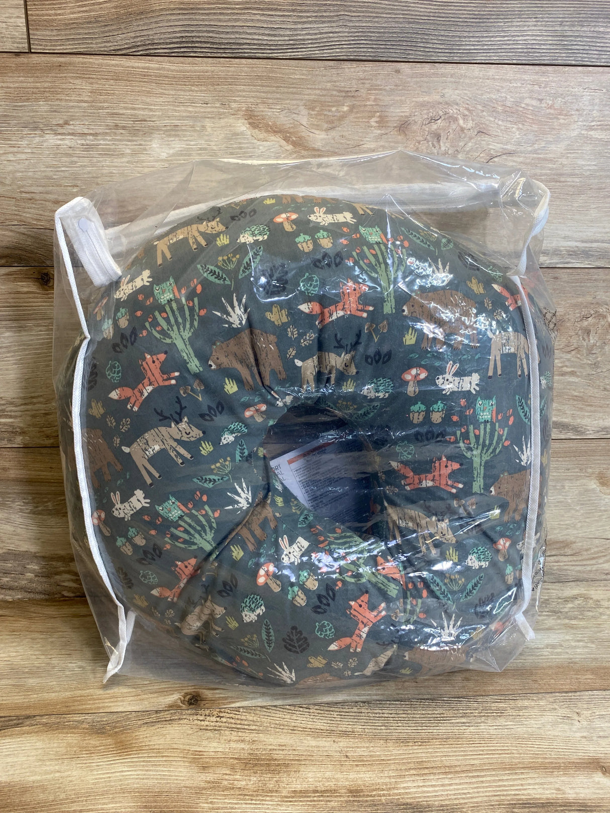 Boppy Nursing Pillow Original Support in Green Forest Animals