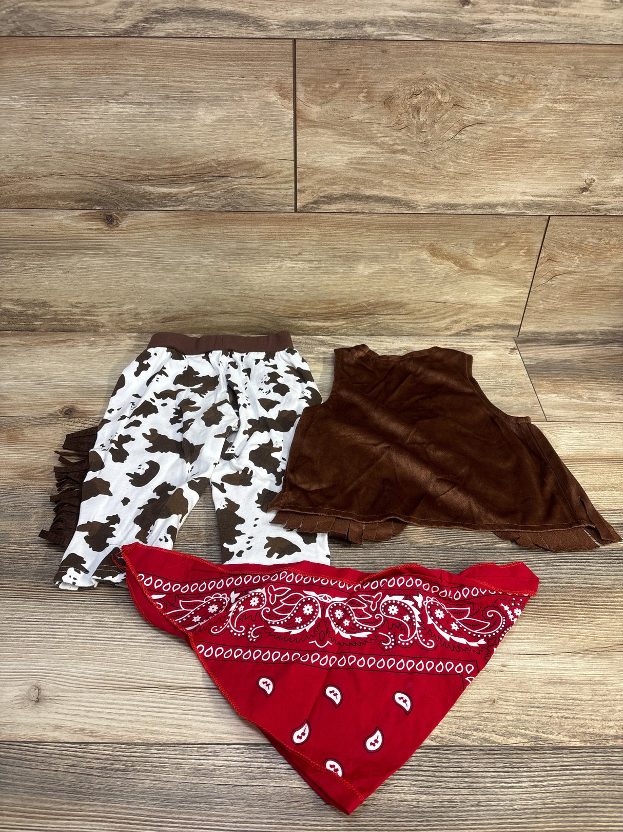 3pc Cowboy Vest Set Brown sz 12m - Me n Mommy To Be