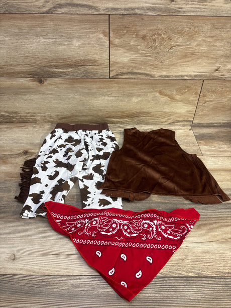 3pc Cowboy Vest Set Brown sz 12m - Me n Mommy To Be