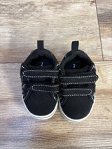 Wonder Nation Canvas Skate Sneakers, Black sz 2c