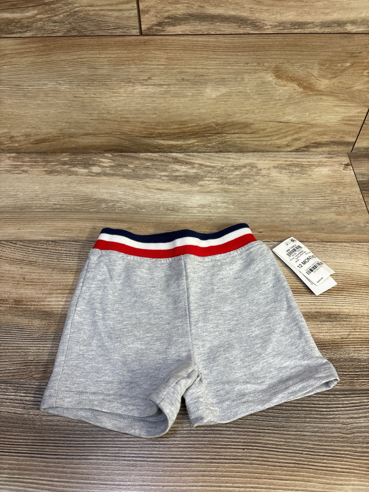 NEW First Impressions Striped Waistband Shorts Grey sz 12m