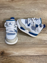 Air Jordan 4 Retro TD 'Military Blue' 2024 Sneakers sz 4c