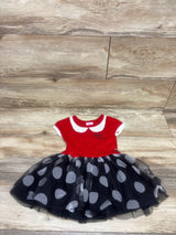 Disney Junior Minnie Mouse Knit Tulle Dress Red sz 2T