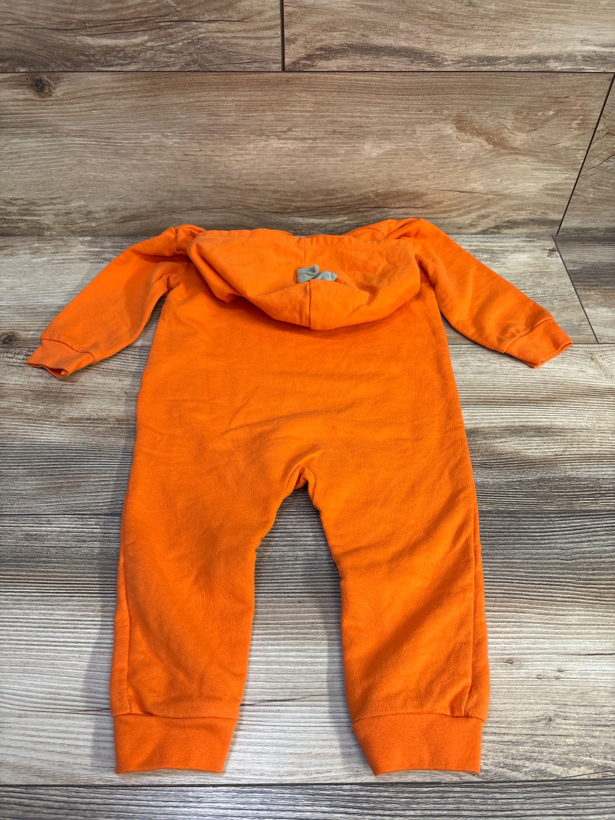 Cat & Jack Pumpkin Hooded Romper Orange sz 12m