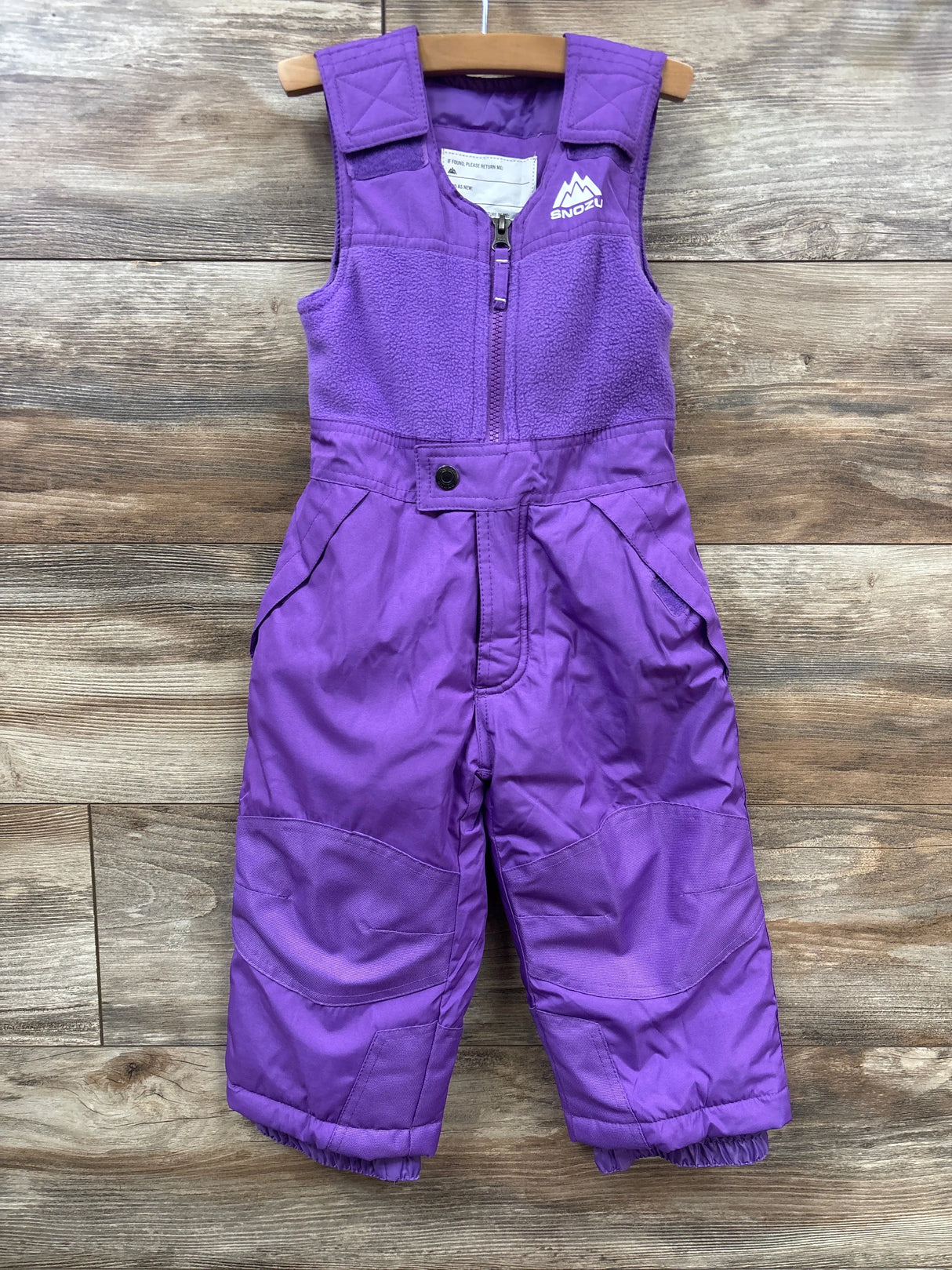 Snozu Snow Bib Purple sz 2T