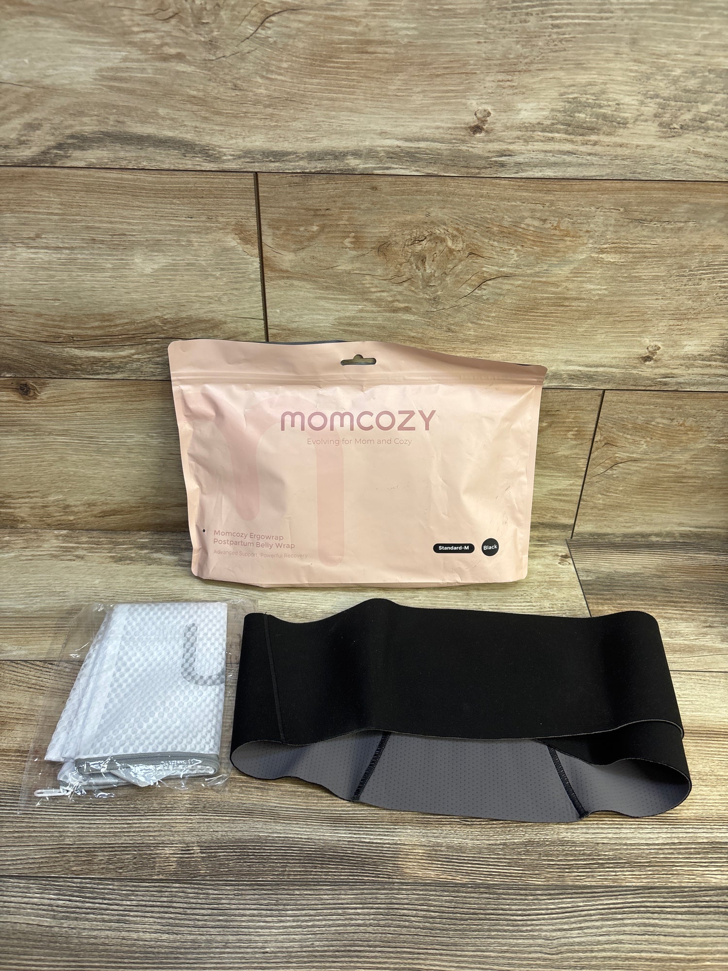 Momcozy Ergowrap Postpartum Belly Wrap - Black sz Medium