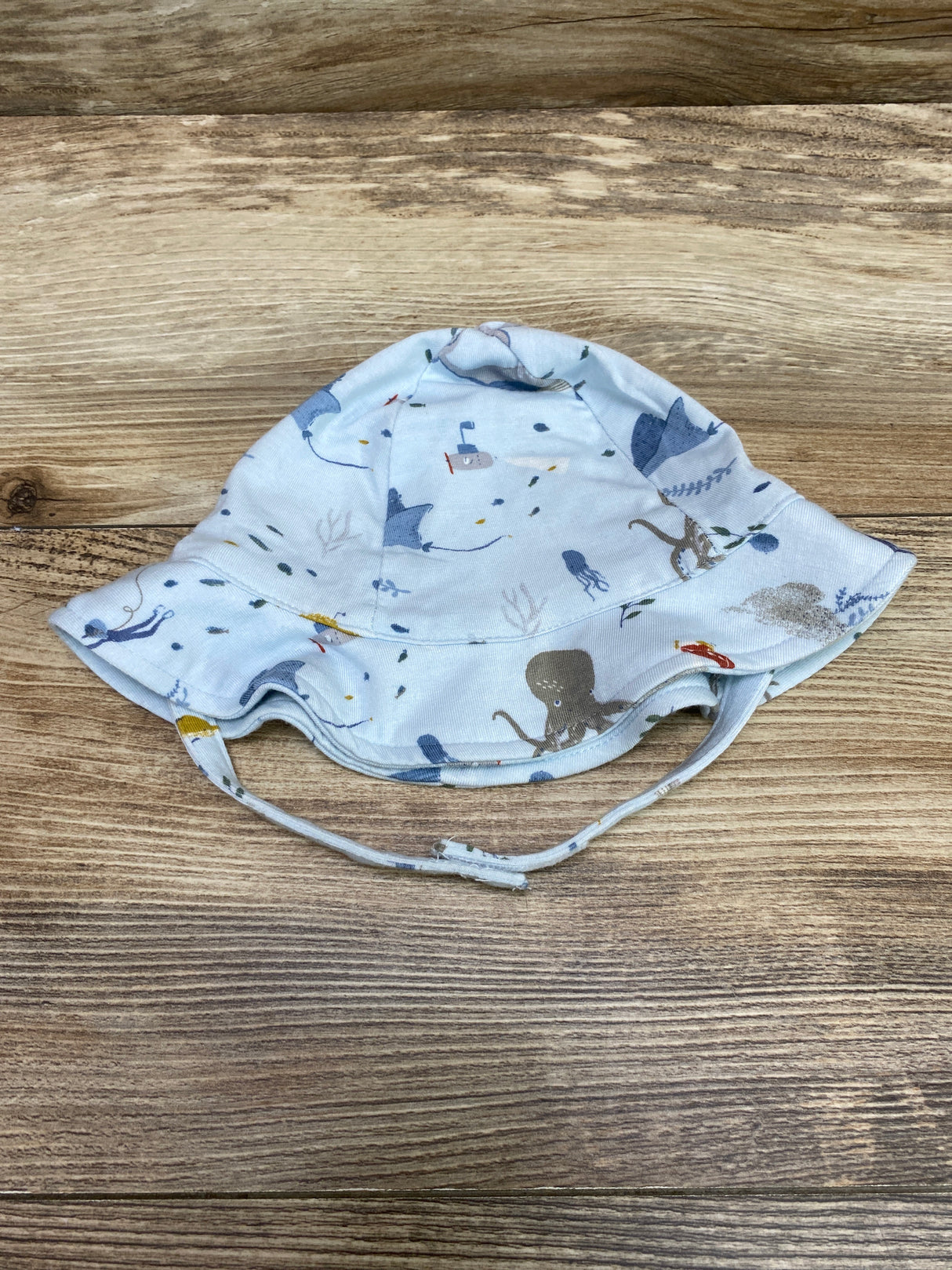 Angel Dear Bamboo Sunhat Deep Blue Explorer Sz 0-6m