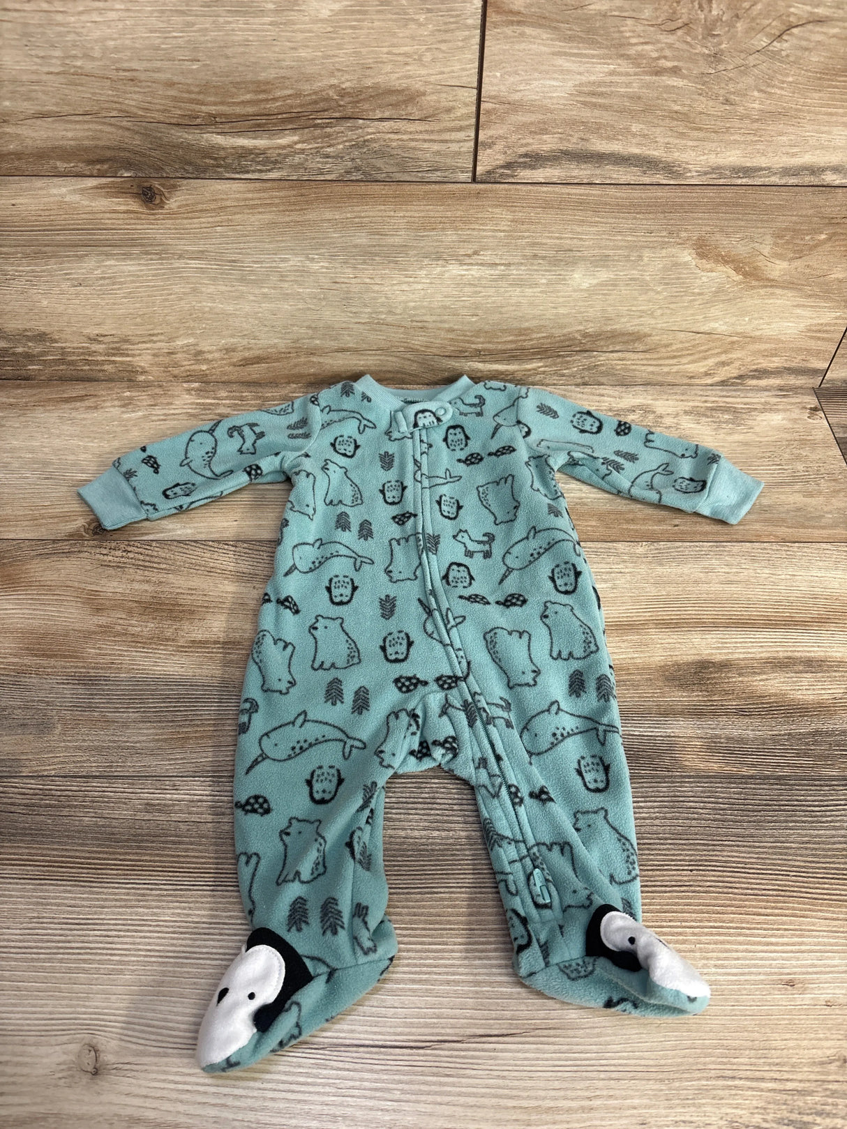 Simple Joys Penguin Blanket Sleeper Blue sz 0-3m