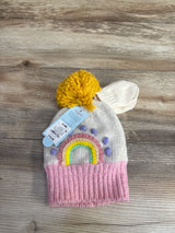 NEW Cat & Jack Knit Beanie & Mittens Set Pink sz 0-6m