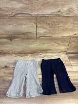Baby Gap 2pk Ribbed Pull On Pants Grey sz 3-6m